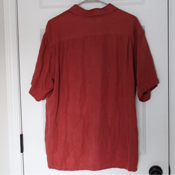 TASSO ELBA Men's Silk Blend Button-Down Shirt - Picture 2 of 3